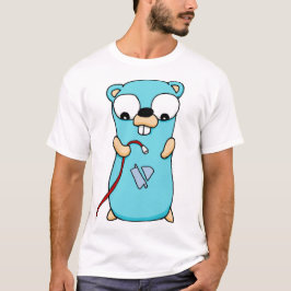 Geen wifi gopher t-shirt