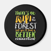 Geen WiFi in het bos Funny Inspirerend Hiking