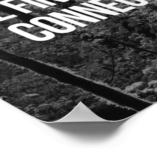 Geen WiFi in het bos Poster (Hoek)