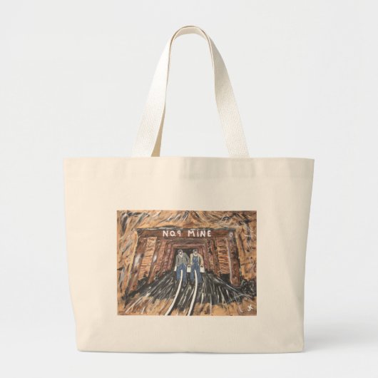 Geen Windows Hieronder Grote Tote Bag (Voorkant)