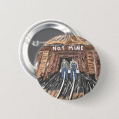 Geen Windows Hieronder Ronde Button 5,7 Cm (Voorkant /achterkant)