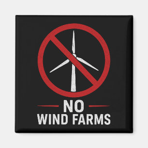 Geen Windparken - Geen Windturbines Magneet