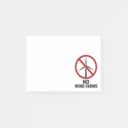 Geen Windparken - Geen Windturbines Post-it® Notes (Voorkant)