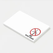 Geen Windparken - Geen Windturbines Post-it® Notes (Schuin)