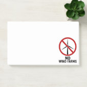 Geen Windparken - Geen Windturbines Post-it® Notes (Kantoor)