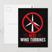 Geen windturbines platteland protest briefkaart (Voorkant / Achterkant)