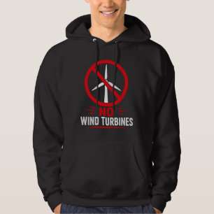 Geen windturbines platteland protest hoodie