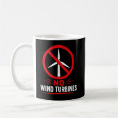 Geen windturbines platteland protest koffiemok (Links)