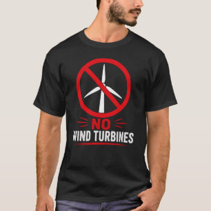 Geen windturbines platteland protest t-shirt