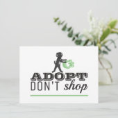 Geen winkeldetails accepteren informatiekaartje (Staand voorkant)