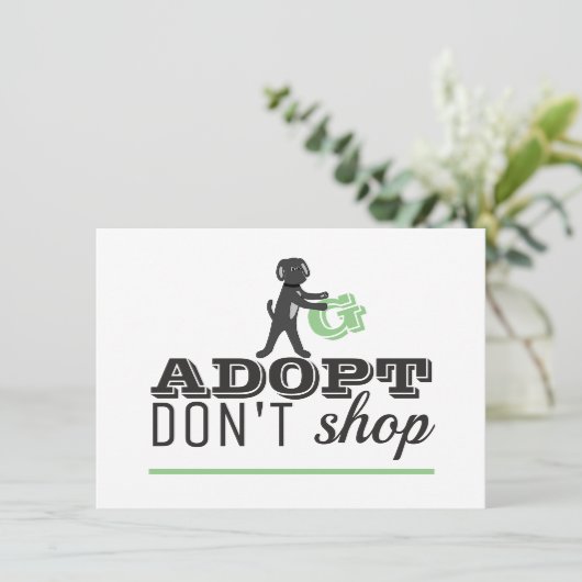 Geen winkeldetails accepteren informatiekaartje (Staand voorkant)