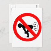 Geen winkelgebied briefkaart (Voorkant / Achterkant)