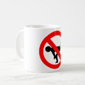 Geen winkelgebied koffiemok (Voorkant links)