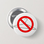 Geen Wire Hangers!! Ronde Button 5,7 Cm (Voorkant /achterkant)