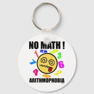 Geen wiskunde! Arithmofobie Sleutelhanger