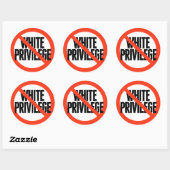 Geen wit privilege ronde sticker (Vel)