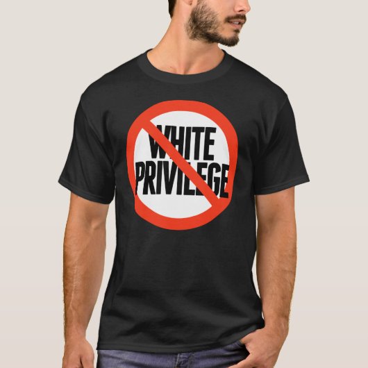 Geen wit privilege t-shirt (Voorkant)