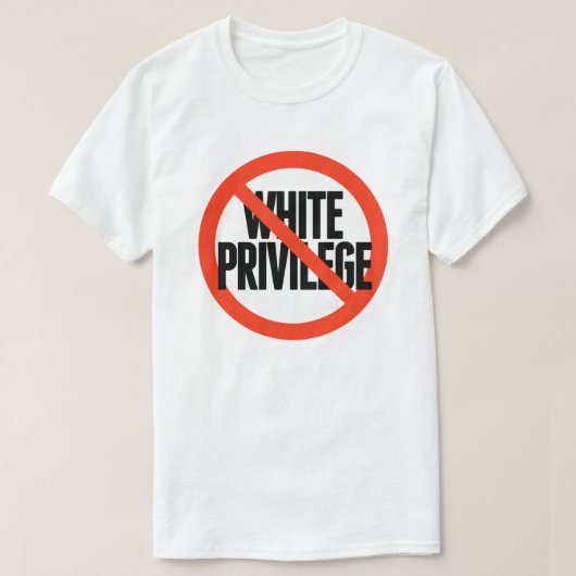 Geen wit privilege t-shirt (Design voorkant)