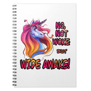 Geen woke, maar brede wakker notitieboek