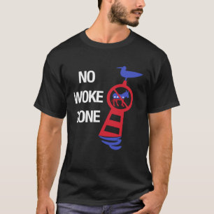 Geen Woke Zone Anti-Democraat Liberale Linkse Repu T-shirt