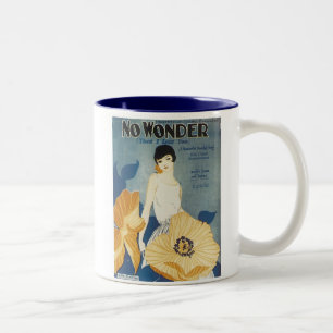 Geen wonder dat ik van je  Songbook Hoesje hou Tweekleurige Koffiemok