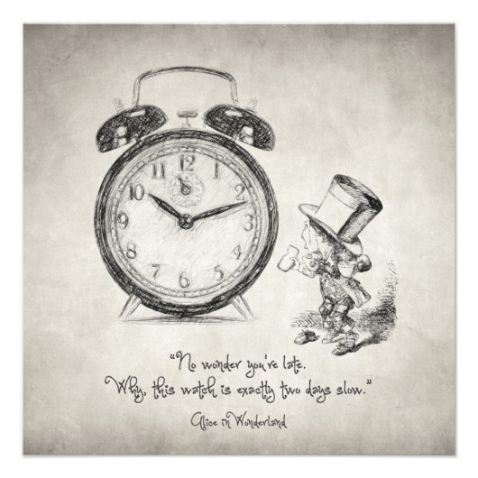 Geen wonder dat je te laat bent foto afdruk (Voorkant)