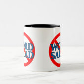 Geen woord salade Mok (Center)