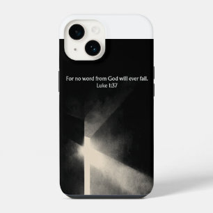 Geen Woord Van God Faalt - Lukas 1:37 iPhone 14 Ho Hoesje