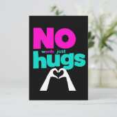 Geen woorden, gewoon knuffels  kaart (Staand voorkant)