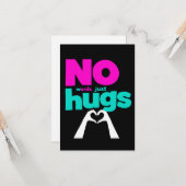 Geen woorden, gewoon knuffels  kaart (Voorkant / Achterkant in situ)