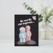 Geen woorden kunnen uitdrukken... briefkaart (Staand voorkant)