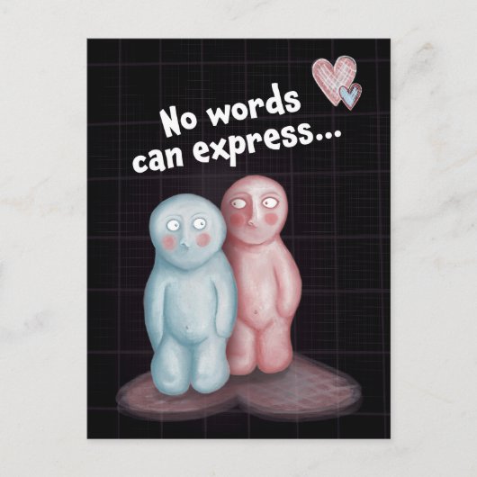Geen woorden kunnen uitdrukken... briefkaart (Voorkant)