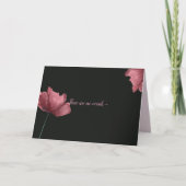 GEEN WOORDEN - SYMPATHIEKAART BEDANKKAART (Voorkant)