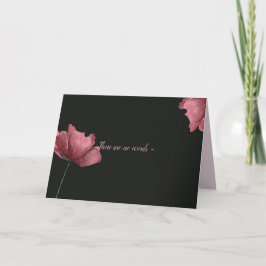 GEEN WOORDEN - SYMPATHIEKAART BEDANKKAART