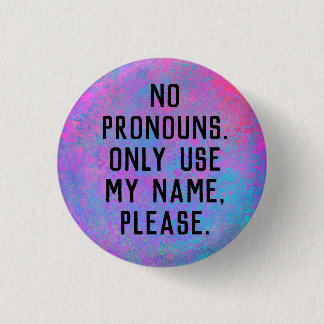 Geen woordenboek/Mijn naam gebruiken Ronde Button 3,2 Cm