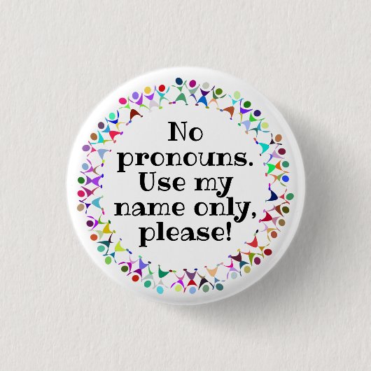 Geen woorduitvinders/naam alleen in de Human Figur Ronde Button 3,2 Cm (Voorkant)