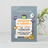 Geen woordy Kinder Halloween Birthday Party Kaart (Staand voorkant)