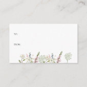 Geen wrap display douche | Chique Wildflower Informatiekaartje (Achterkant)
