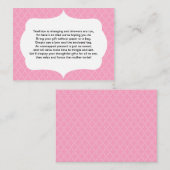 Geen wrap insert kaart baby of vrijgezellenfeest R (Voorkant / Achterkant)