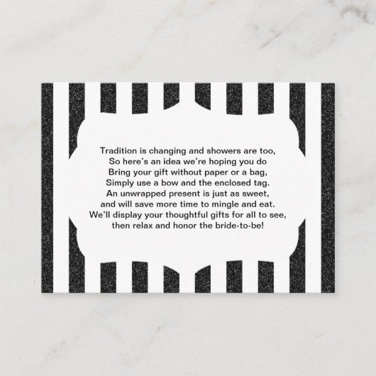 Geen wrap insert kaart baby of vrijgezellenfeest Z (Voorkant)