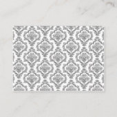 Geen wrap insert kaart baby shower zwarte damast (Achterkant)