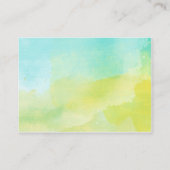 Geen wrap insert kaart water kleur blauw groen (Achterkant)