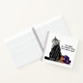 Geen wroeging Tabby Cat Funny Notitieboek (Binnen)