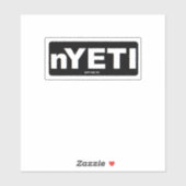 geen YETI-sticker Sticker (Vel)