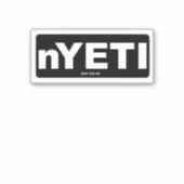 geen YETI-sticker Sticker (Voorkant)