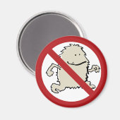 Geen yeti toegestaan! magneet (Voorkant / Achterkant)