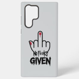 "Geen Z***en Gegeven" Minimalistisch Middenvinger Samsung Galaxy Hoesje