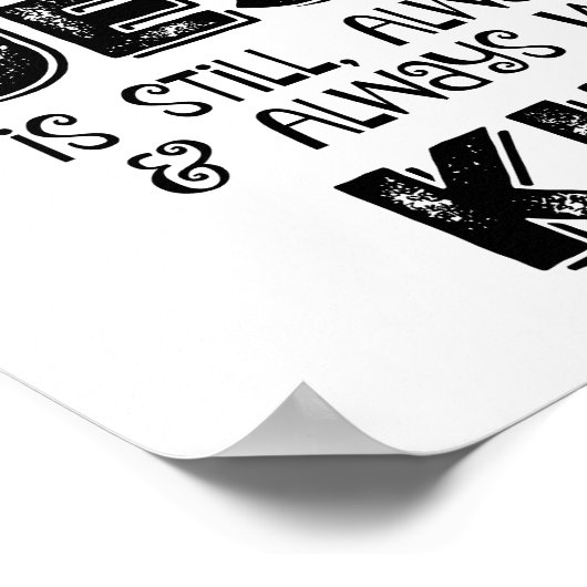 Geen zaak die President is, Jezus is koning Poster (Hoek)