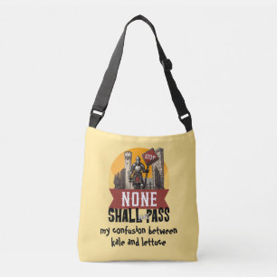 Geen Zal Passeren Koolblad Sla Verwarring Grappig Crossbody Tas