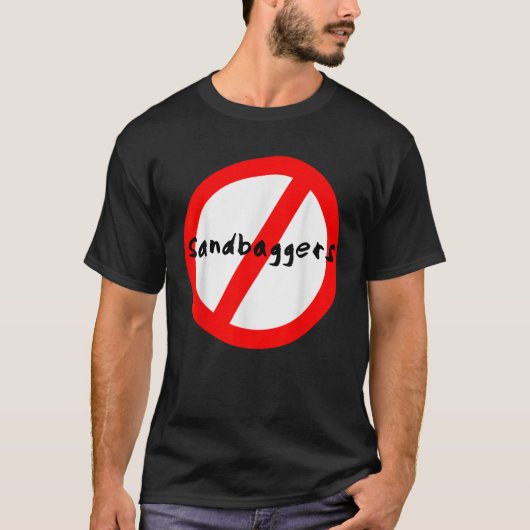 Geen zandzakken t-shirt (Voorkant)